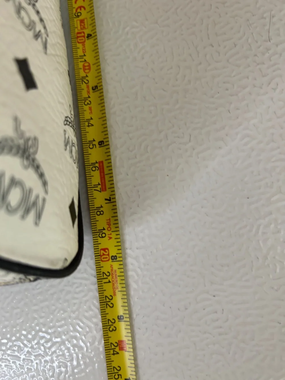 MCM White & Black Visetos Bowling Satchel - Picture 11 of 12